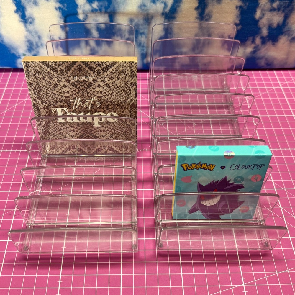 Two Clear Acrylic Makeup Organizer
